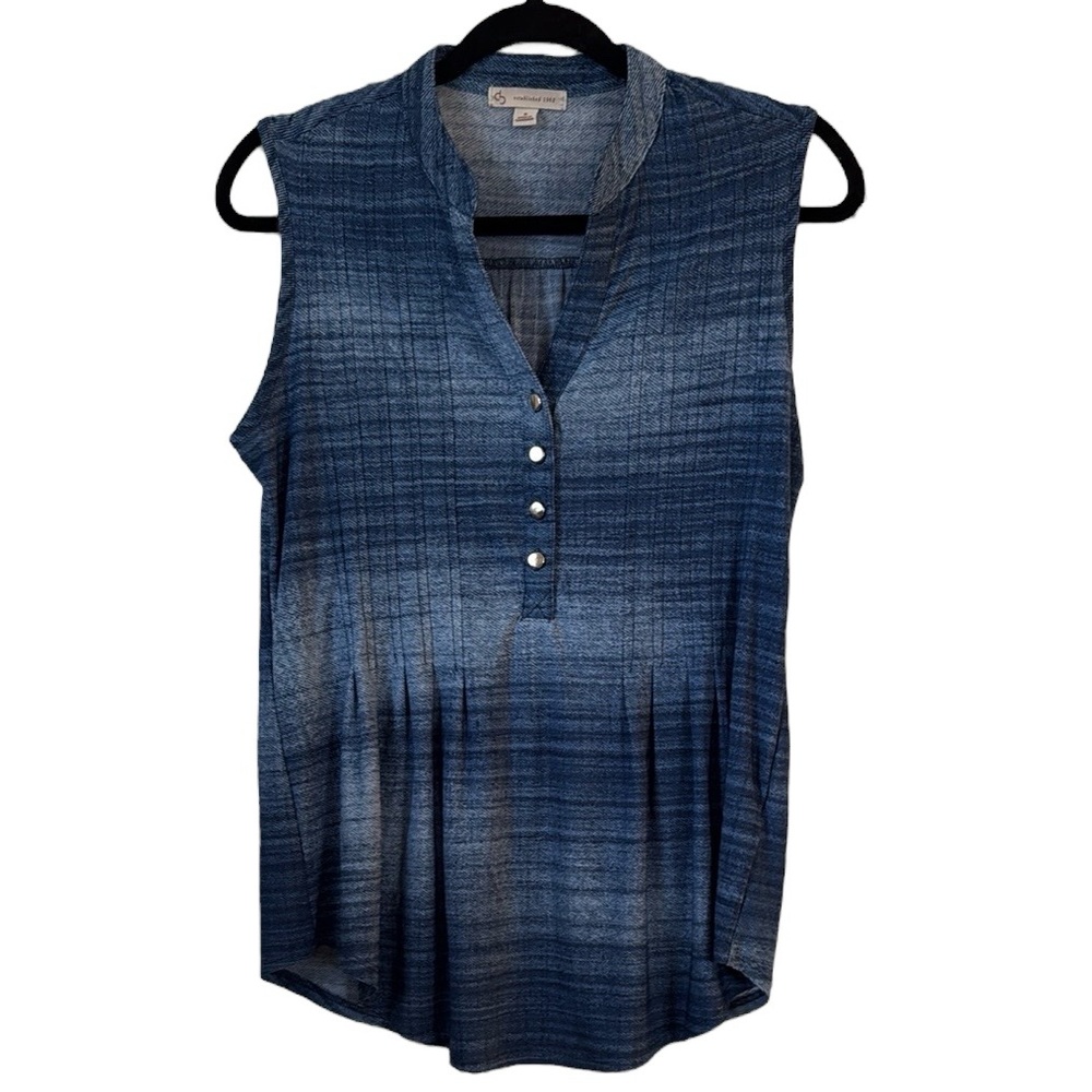 🌻 DB Denim Look Tank Top Blouse